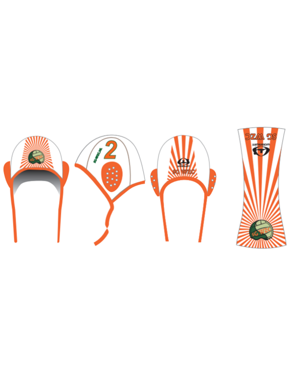 Waterpolo teamset caps wit.         13 caps THUIS